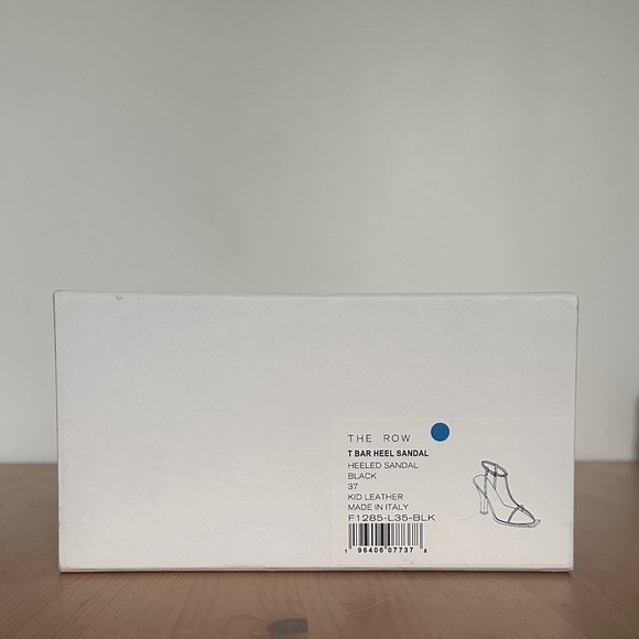 The Row Black T-Bar Leather Heels - Picture 2 of 4